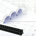 thumbnail image 7 of RUseeN 12'' Architectural Scaling Ruler, Imperial Architectural Scaling Tools, Engineering Drafting Construction Drawing Blueprints Triangular Architect Scaling Rulers (Black), 7 of 7