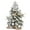 Silver, variant on BOPORO Tabletop Christmas Tree with Light, 2FT Small White Artificial Christmas Decoration Tree with Flocked Snow, Rich Decor & Xmas Ornaments for Home & Office, Silver