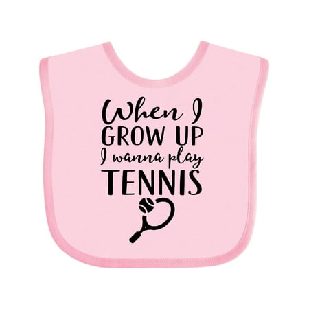 Inktastic Future Tennis Player Gift Boys or Girls Baby Bib
