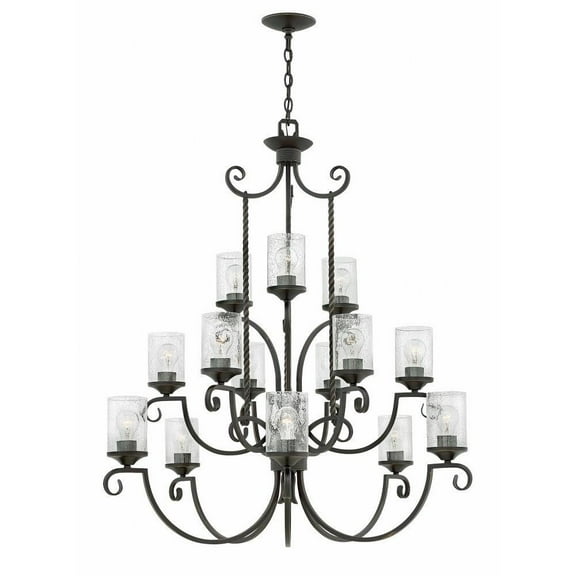 Mediterranean Fifteen Light Chandelier-Clear Seedy Glass Color Bailey Street Home 81-Bel-2986222