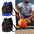 thumbnail image 3 of Sijiali Mochila De Baloncesto Media Red Con Cordón Boca Almacenamiento Bola Portátil Correas Ajustables Mochila Para Deportes, 3 of 5