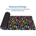 thumbnail image 7 of Large Mouse Pad,Colorful Bright Psychedelic Mushrooms Large XL Desk Mat Extended Waterproof Mouse Mat with Stitched Edges and Non-Slip Base for Office Gaming Home 31.5 X 11.8 Inch, 7 of 7