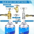thumbnail image 2 of Kit de Acoplador Rápido de Adaptador AC R134A, Válvula de Grifo de Tanque R134a R134a A R22/410a para de Refrigeración de Aire Acondicionado, 2 of 5