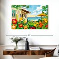 thumbnail image 3 of Elephant Stock The Good Life Wall Art - Horizontal Canvas Wall Art - Living Room Wall Decor - Beach Canvas - Blue And Red Decor By Robin Altman - 39" x 26", 3 of 8