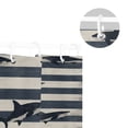 thumbnail image 5 of Yayeee Shower Curtain with Hooks 72"x72" Waterproof Fabric Bathroom Hanging Decor, Dark Sharks, 5 of 5