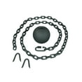 thumbnail image 5 of Renovators Supply Black Cast Iron Cannonball Weight Automatic Gate Closer w/5 ft. L Galvanized Chain, 5 of 7