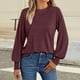thumbnail image 1 of Heisall Womens Sweatshirts Round Neck Long Sleeve Fall Winter Casual Solid Color Tops 2025 New Arrival Fashion, 1 of 6