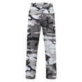 thumbnail image 7 of Awwp Mens Pants Casual Camouflage Print Cargo Pants Elastic Waist Tapered Pants for Men Grey XXXL, 7 of 7
