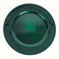 thumbnail image 2 of BalsaCircle 24 Hunter Green 13" Crystal Beaded Acrylic Wooden Textured Round Charger Plates, 2 of 8