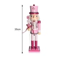 thumbnail image 4 of Nutcracker Figurine,Wooden Nutcracker Soldier Figurine Ornament,35cm Nutcracker Puppet Statue Desktop Decoration,Soldier Wood Nutcracker Sculpture Gift,Wooden Nutcracker Soldier Doll Macarena Figura cascanueces, 4 of 7