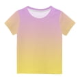 thumbnail image 1 of Plebaso T-Shirt à Manches Courtes pour Bébés Garçons Filles Dégradé Col Rond Vêtements d'Été pour Bébés, 1 of 3