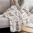 thumbnail image 3 of Easter Blanket Soft Cozy Warm Throw Blanket for Couch, Plush Fuzzy Flannel Fleece Blankets for Sofa, Spring Pink Bow Bunny Grey White Checkered Bed Blankets Lightweight Gifts for Women, 40"x60", 3 of 9