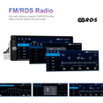 thumbnail image 2 of 1Din 6.9 Inch Car Radio 2+32G Multimedia Player GPS Navigation WIFI Carplay Android Auto FM/RDS Mirror Link Car Audio,1x Car Player 1x Installation kit,Black, 2 of 5