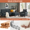 thumbnail image 5 of Pingliang Home Sectional Sofa with Storage Ottoman and Accent Chair, 3 Seat L Shaped Couch with Side Pockets and Armchair,Living Room Furniture Set for Home Apartment Office Studio, 5 of 7