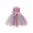 thumbnail image 2 of Douhoow 0-9 Y Little Girls Party Princess Dress Lace Flowers Sleeveless Sequined Tutu Sundress, 2 of 4