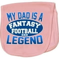 thumbnail image 2 of Inktastic My Dad is a Fantasy Football Legend Baby Burp Cloth, 2 of 3