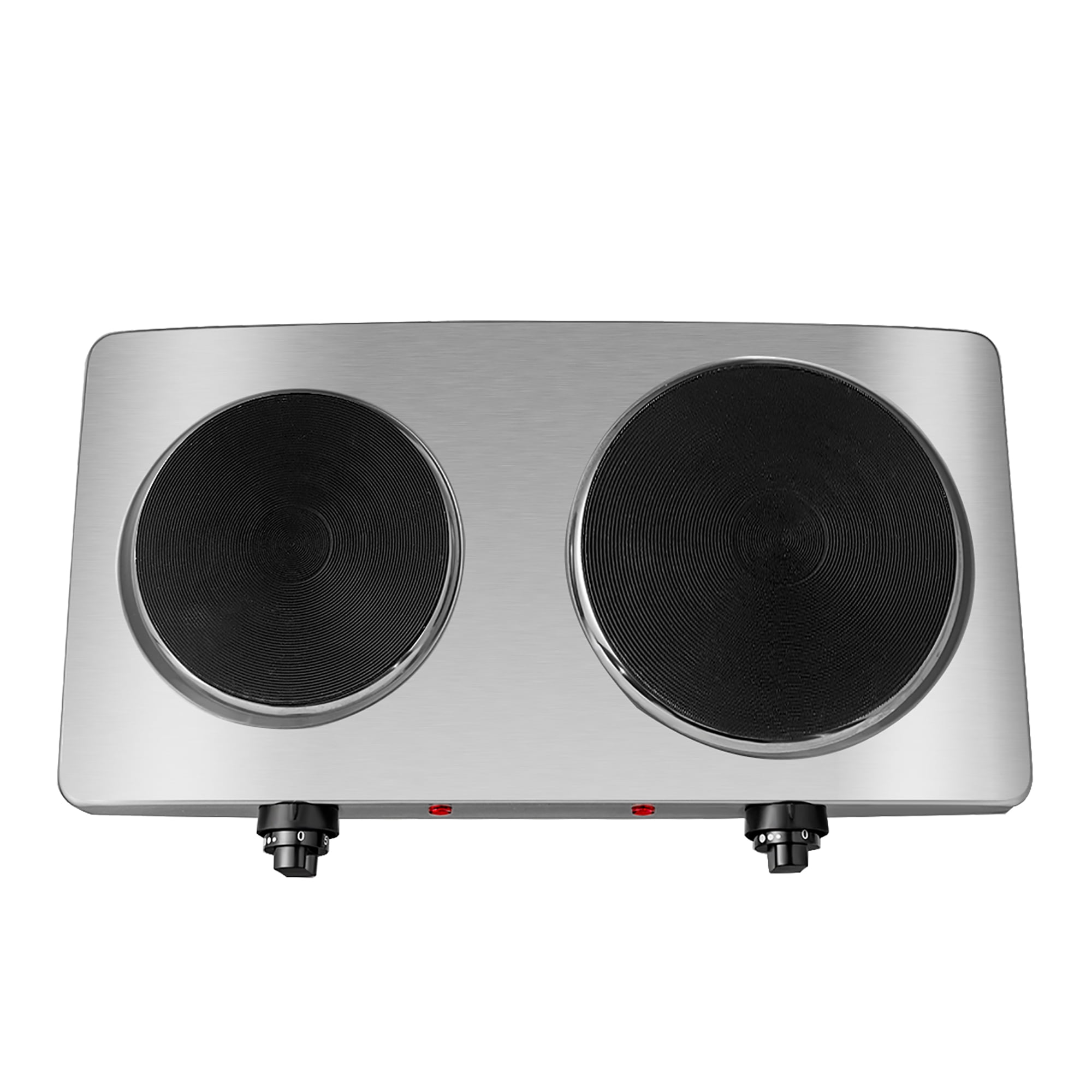 Costway 1800W Double Hot Plate Electric Countertop Burner Stainless Steel 5 Power Levels