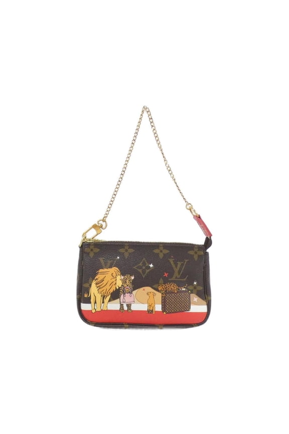 Pre-Owned Louis Vuitton Monogram (Holiday) Mini Pochette Accessoires M63830 Accessory Pouch