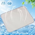thumbnail image 3 of Pet Summer Ice Mat, Breathable Cooling Mat for Cats and Dogs, Soft Sleeping Pad for Crate, Bed, Indoor & Outdoor Floor, 3 of 7