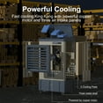 thumbnail image 3 of 6500 CFM 3-Speed Battery Evaporative Air Cooler for 1600 sq ft, Blue, 3 of 6
