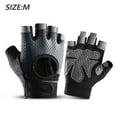 thumbnail image 2 of Guantes de entrenamiento para hombres y mujeres, levantamiento de pesas, ejercicio en el gimnasio, ciclismo, protección total de la palma, guantes transpirables (gris), 2 of 6