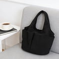 thumbnail image 6 of HOZVOMI Women's Corduroy Tote Bag, Small Shoulder Handbag with Striped Design, Casual Furry Handheld Purse for Daily Shopping, Commute and Strolling, 6 of 6