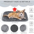 thumbnail image 3 of Self Heating Pet Mat for Cats & Dogs, Washable Thermal Kennel & Crate Pad with Non-Slip Bottom, Indoor & Outdoor(RL Gray,45 x 28 Inches 1 PC), 3 of 7