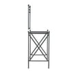 thumbnail image 5 of Linon Mission Hills Metal and Glass Vanity Set in Gray, 5 of 14
