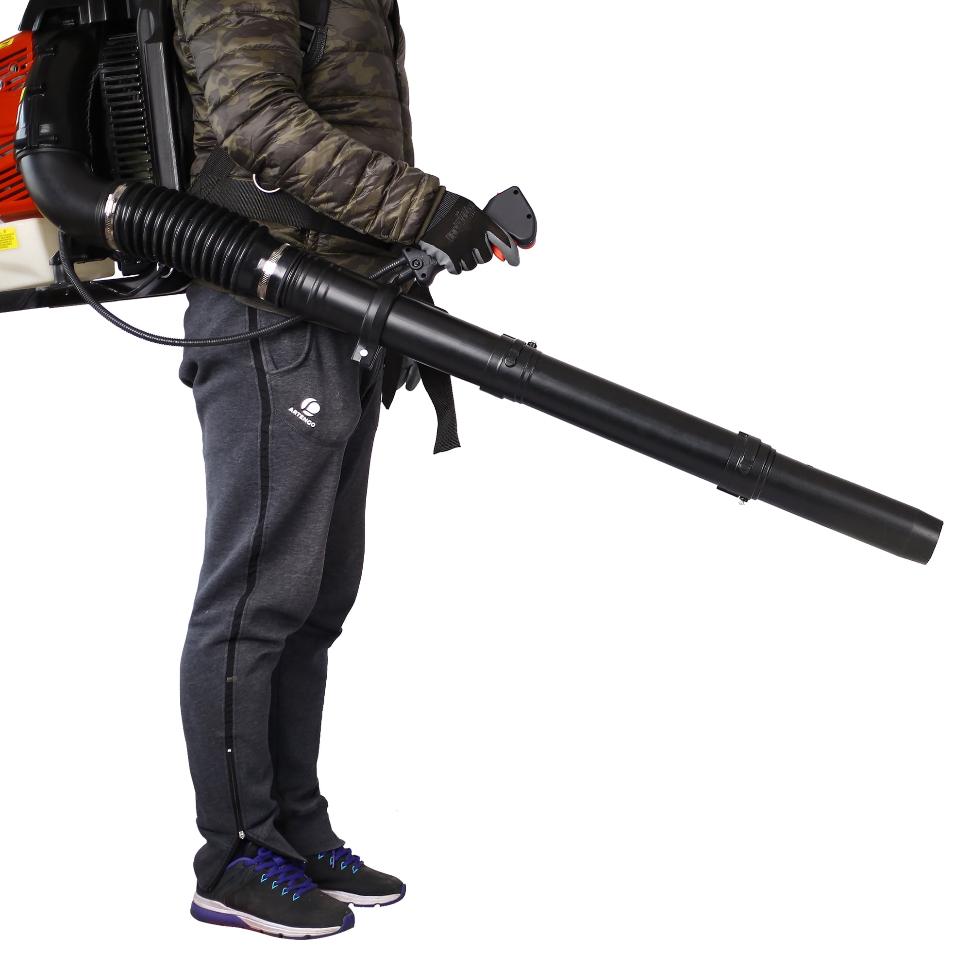 Gas Powered Leaf Blower, Seizeen 76CC 4-Cycle Upgraded Cordless Backpack Blower with Extended Tube, 660CFM Blower Air Speed-78M/S for Snow Leaf, Outdoor Yard Garden