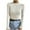 Beige-03, variant on STETMN Women's Waffle Knit Tops Casual Crew Neck Fall Shirt Tight Comfy Crop Layer T-Shirt