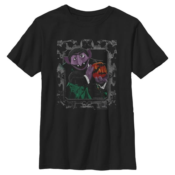 Boys Sesame Street Count von Count Portrait T Shirt
