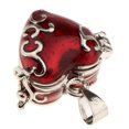 thumbnail image 3 of EHJRE Love Heart Enamel Pet Urn Pendant Cremation Keepsake Casket Memorial Jewelry Red, 3 of 9