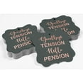 thumbnail image 4 of Inkdotpot Hang Tags Good Bye Tension Hello Pension Retirement Favor Bracket Shape Gift Tags Real Rose Gold Foil Bonbonniere Tag Pack Of 100, 4 of 7