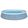 thumbnail image 1 of Bestway Fast Ensemble Piscine Gonflable Ronde 13 Pieds x 33 Pouces, Imprimé Rotin, 1 of 10