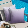 thumbnail image 6 of Purple Gradient Throw Pillow Cover Cotton Linen Cushion Cover Throw Pillow Case with Invisible Zipper for Couch Sofa Bed Chair Car 16x16 Inch, 6 of 14