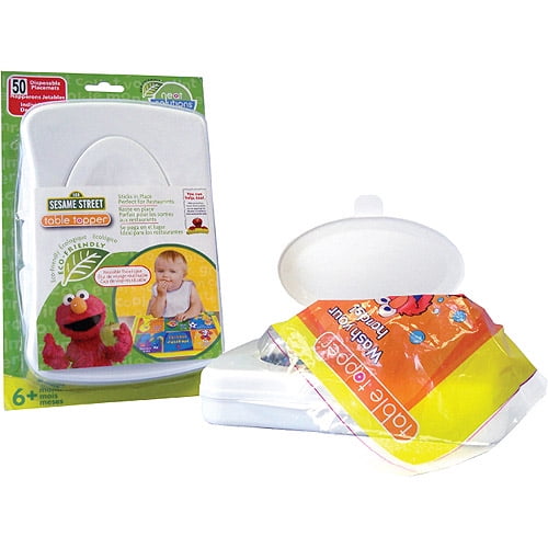 Neat Solutions Sesame Street Table Topper Disposable StickOn Placemats