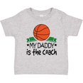 thumbnail image 3 of Inktastic Basketball My Daddy is the Coach Boys or Girls Baby T-Shirt, 3 of 5