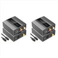 thumbnail image 1 of 2X Optical to RCA Converter Audio Converter Digital to Analog Audio Coaxial to RCA Adapter 3.5mm AUX with Optical Cable,2 x Audio Converter 2 x Optical Cable,silver grey, 1 of 4