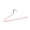 Pink, variant on Z-Shaped Pants Hanger with Non-Slip Design - Heavy Duty Iron Clothes Rack for Closet Organization, Space Saving Storage for Multiple Pants, Durable Powder Coated Finish in Multiple Colors