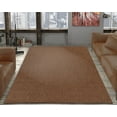 thumbnail image 2 of Ottomanson Landscape Solid Design 5x7 Non Shedding Indoor/Outdoor Area Rug, 5'3" x 6'11", Brown, 2 of 9
