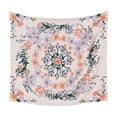 thumbnail image 1 of Injueey Tapiz de ropa de cama con estampado de poliéster, decoración bohemia de la pared del hogar Decoración del hogar flor Purpura 73x95cm, 1 of 6