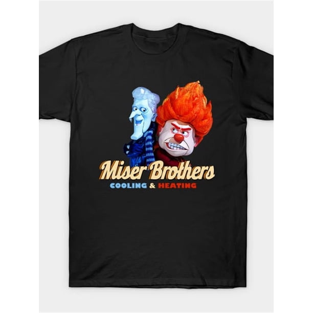 Miser Brothers Cooling & Heating T Shirt Men'S Stylish Graphic Print T-Shirt