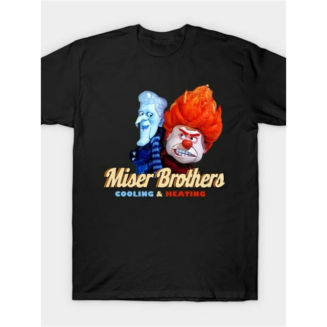 Miser Brothers Cooling & Heating T Shirt Men'S Stylish Graphic Print T-Shirt
