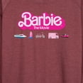 thumbnail image 3 of Barbie the Movie - Barbie Transportaion Vehicles - Women's Lightweight French Terry Long Sleeve Shirt, 3 of 5
