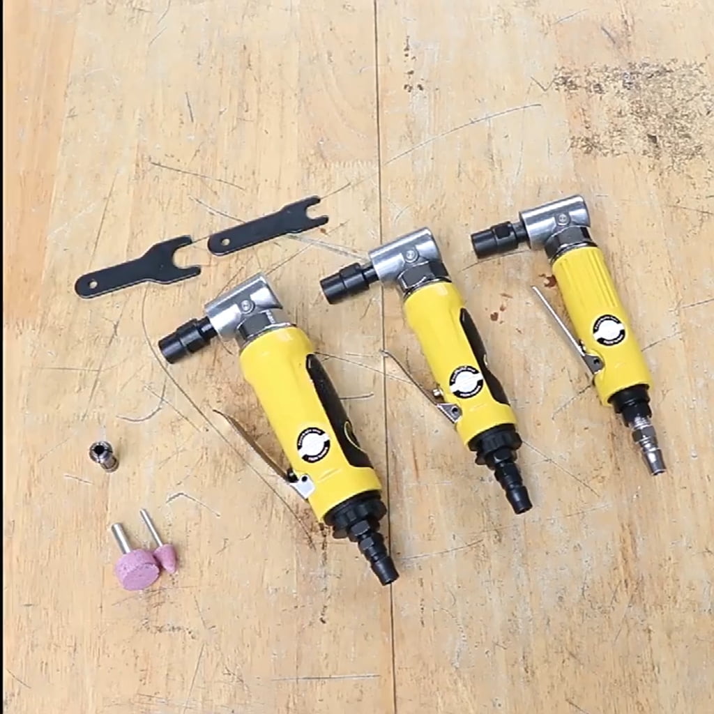 Pneumatic Air Angles Grinder Die Grinder 1/4" 90 Degree Sander Grinder Polisher Tool for Grinding Polishing Milling