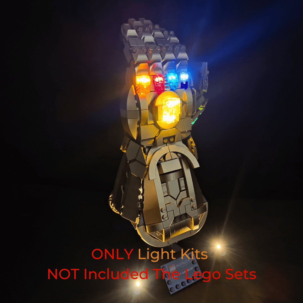 Light Building Set for IR Switch Light Kit 76191 Lego Marvel Iron Man Infinity Gauntlet - Led Lighting Building Set Compatible with Legos Building Blocks Model (Lego not Included, Only Light)