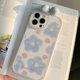 thumbnail image 4 of Para Iphone 13 Pro Max Cute Peach Blue Flower Peach Phone Case (con arco) ER, 4 of 5