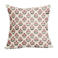 thumbnail image 2 of Floral Print Throw Pillow Cover, Decorative Square Cushion Case For Sofa Couch Bedroom Living Room Home Decor, Single Sided Floral Accent Pillowcase, 2 of 6