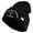 Black, variant on U.S. Army 23rd Infantry Division Logo Embroidered 12 Inch Solid Knit Cuff Long Beanie Made in USA - Navy OSFM
