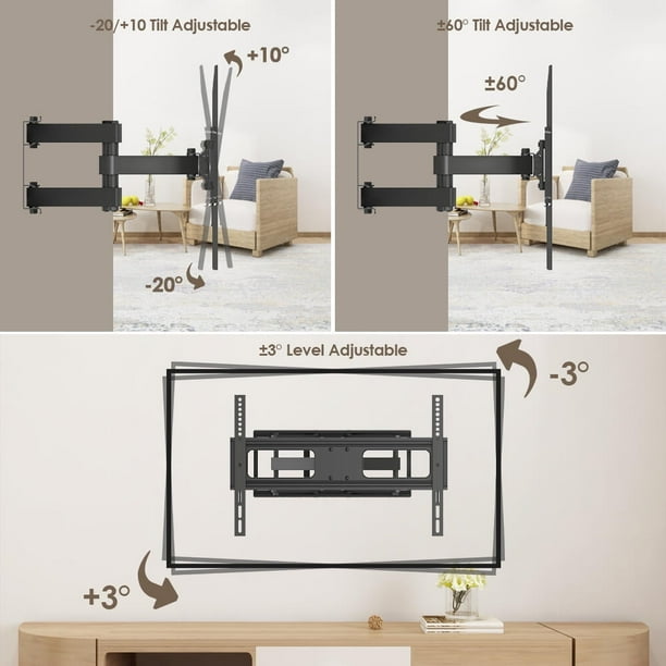 Support Mural Tv Pour Téléviseurs Lcd Led Plasma Plats-Incurvé De 23 À